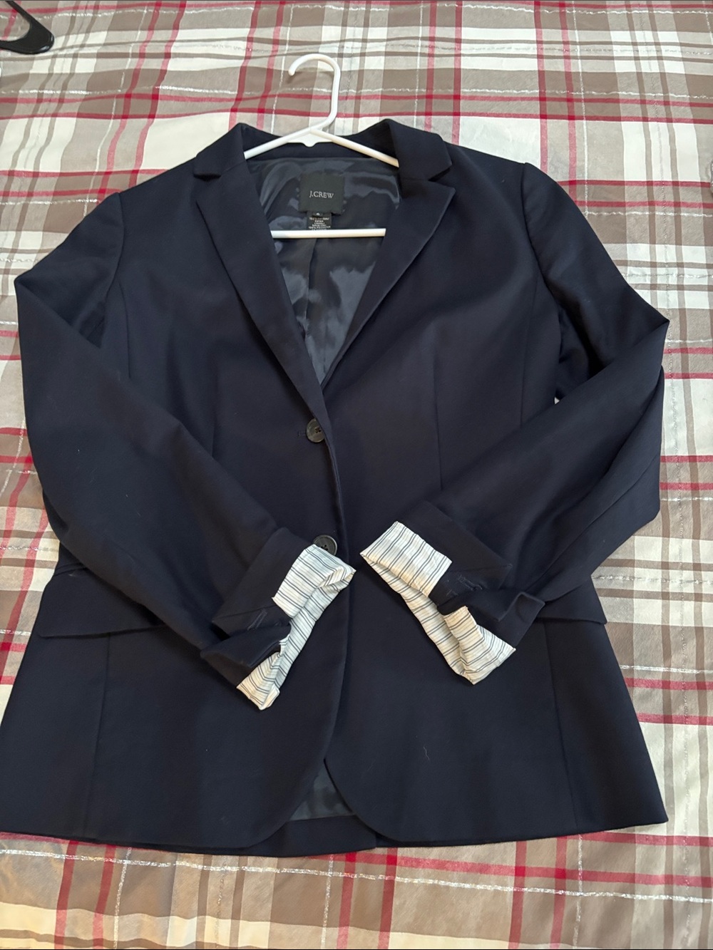 J. Crew Women's Navy Tailored Blazer